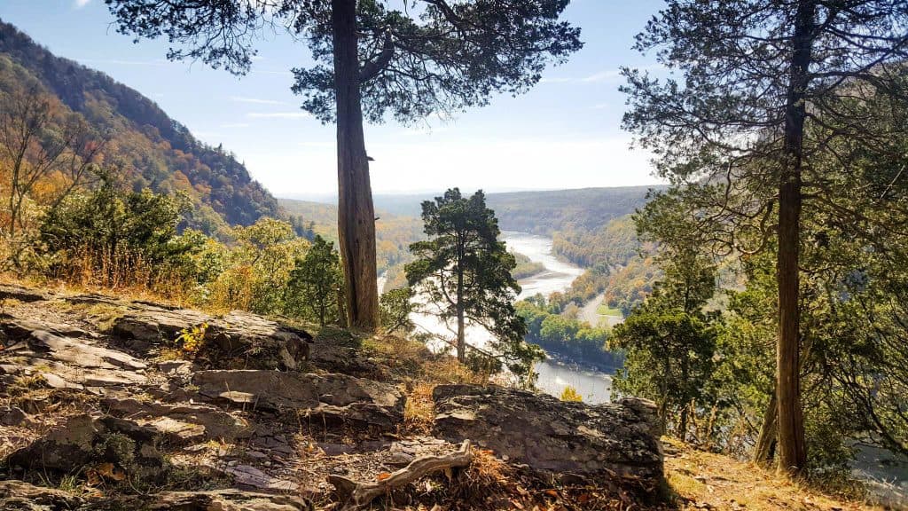 Hiking trail overlook