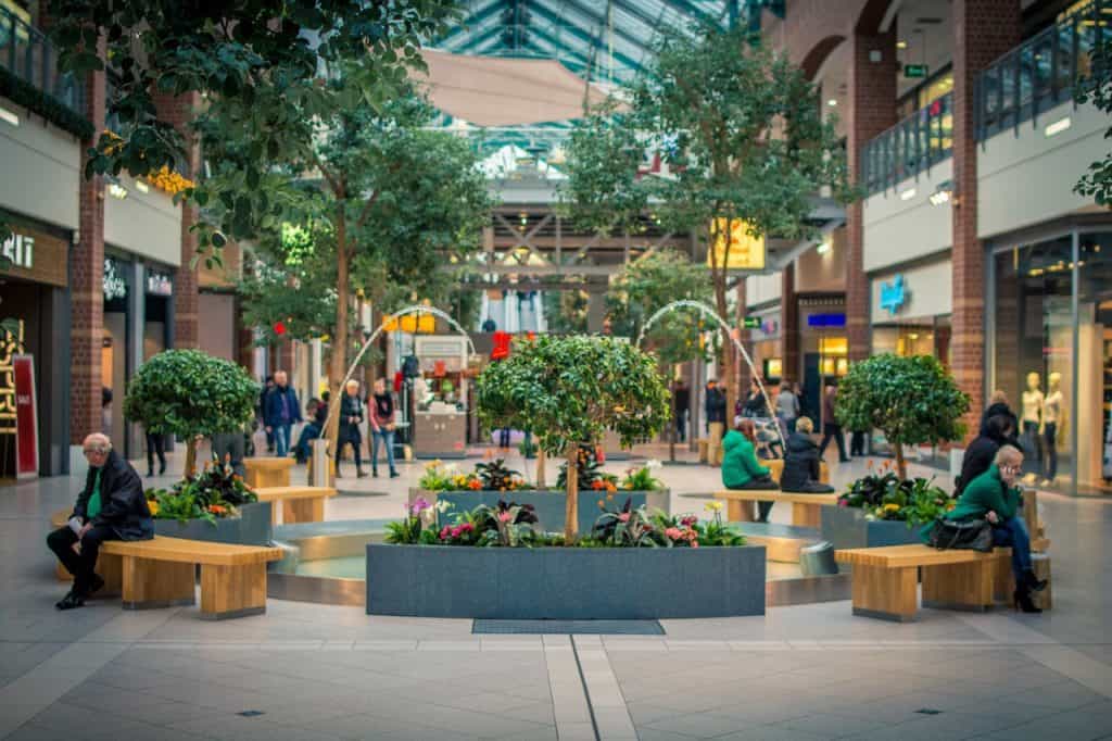 Courtyard of a mall