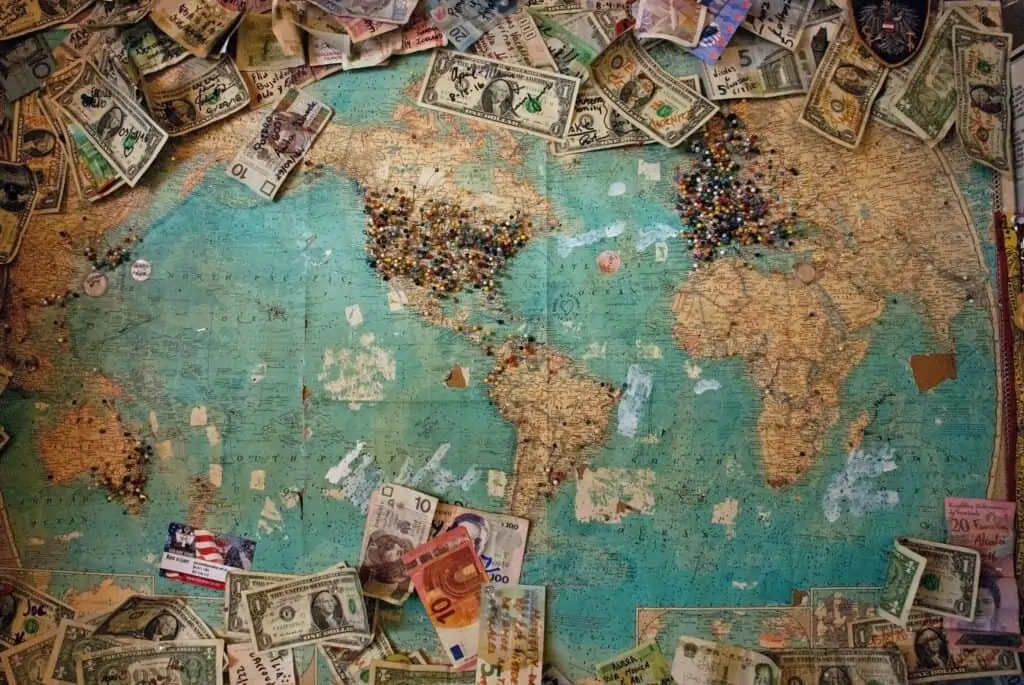 Decorative Vacation spots and money