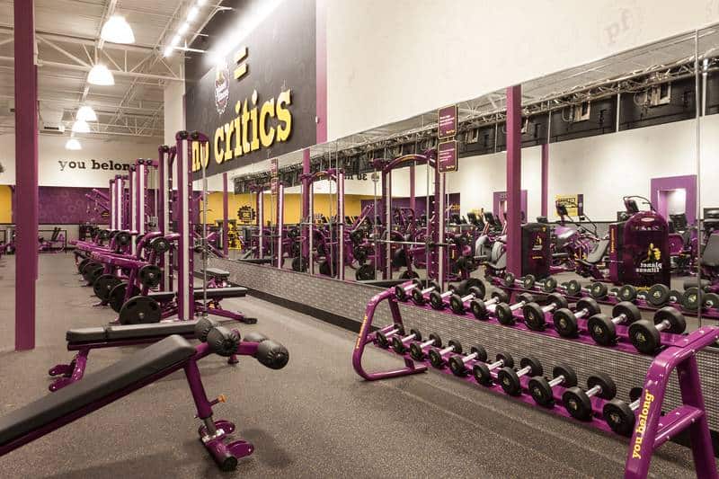 incline machine press planet fitness