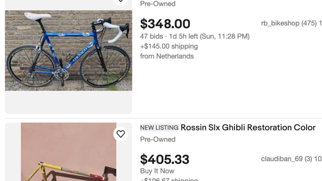 sell used bikes on eBay